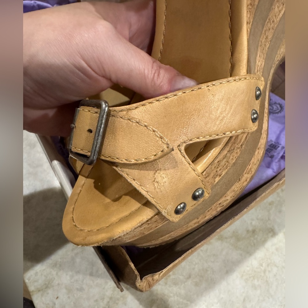 Anna Sui // Karlie Platform Sandals, Desert Tan - Picture 11 of 15